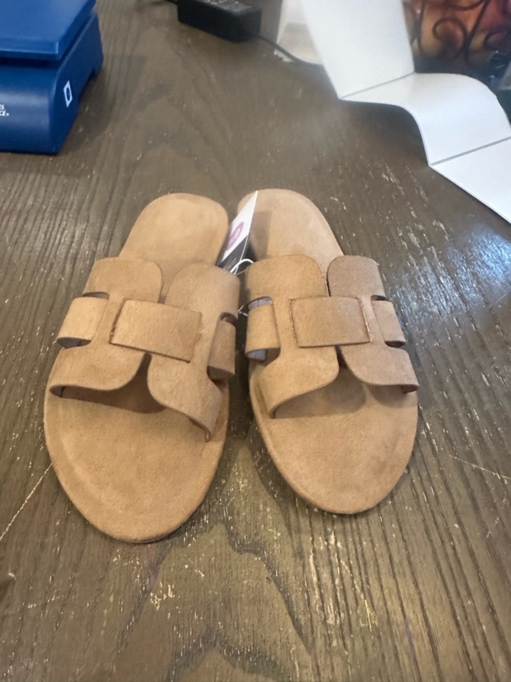 Universal Thread Taupe color  Slide Sandals